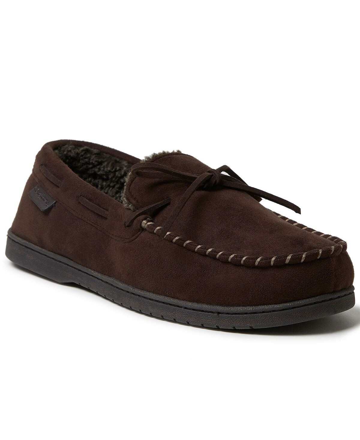 

Мужские мокасины Toby из микрозамши с завязками Dearfoams
