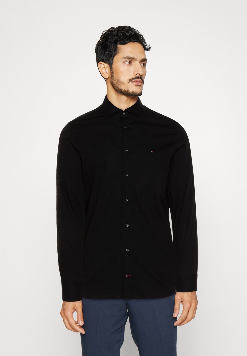 

Классическая рубашка Core Flex Poplin Tommy Hilfiger, черный