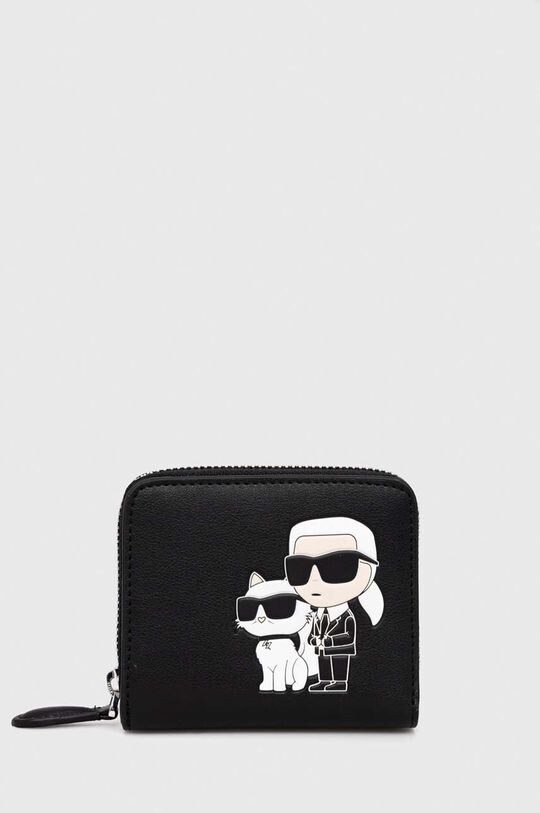 

Кожаный кошелек Karl Lagerfeld, черный