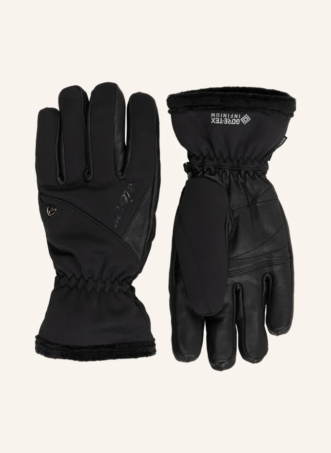 

Лыжные перчатки irda gtx infinium primaloft с кожей Ziener, черный