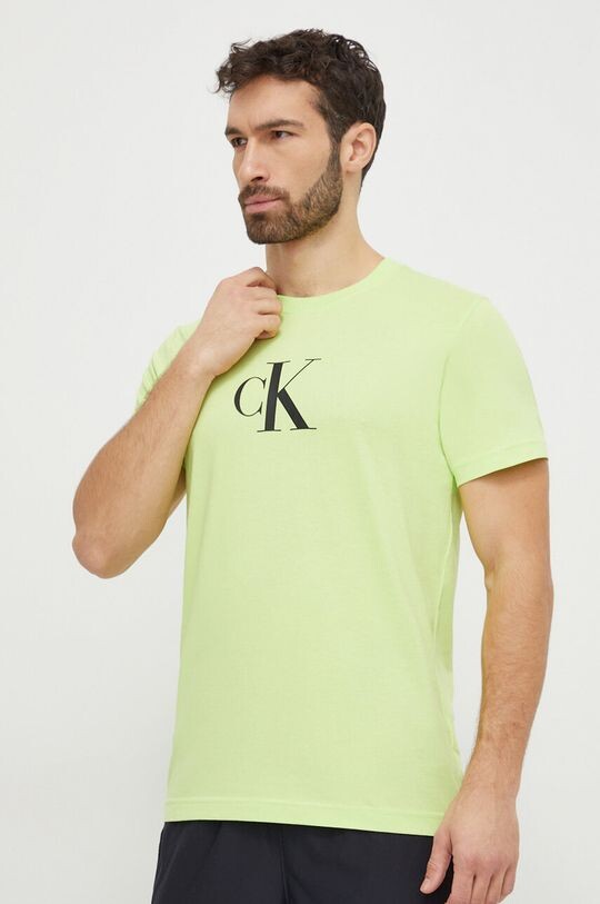 

Хлопковая футболка Calvin Klein, зеленый