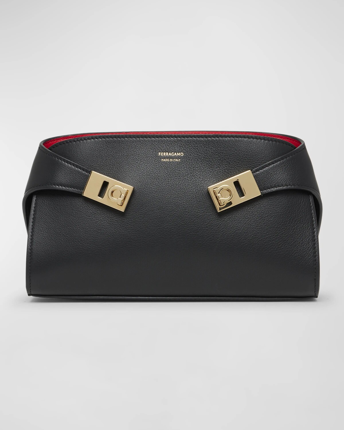 

Кожаная сумка через плечо Hug с цветными блоками Ferragamo, цвет Red