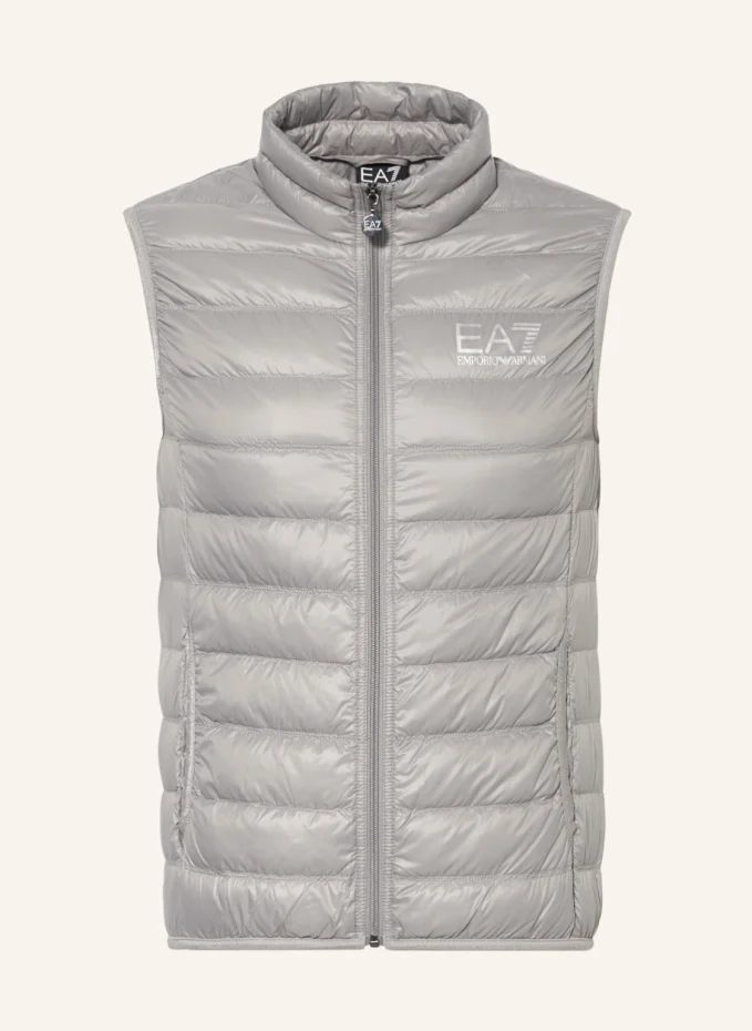 

Легкий пуховый жилет Ea7 Emporio Armani, серый