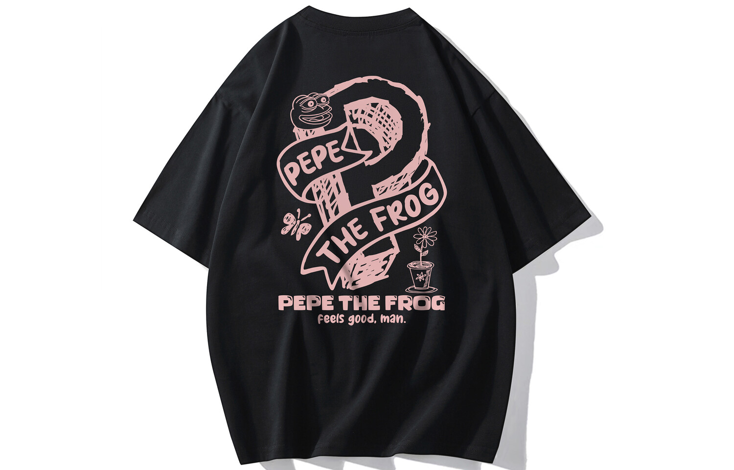 

pepe the frog Футболка унисекс с лягушкой Пепе, Бежевый