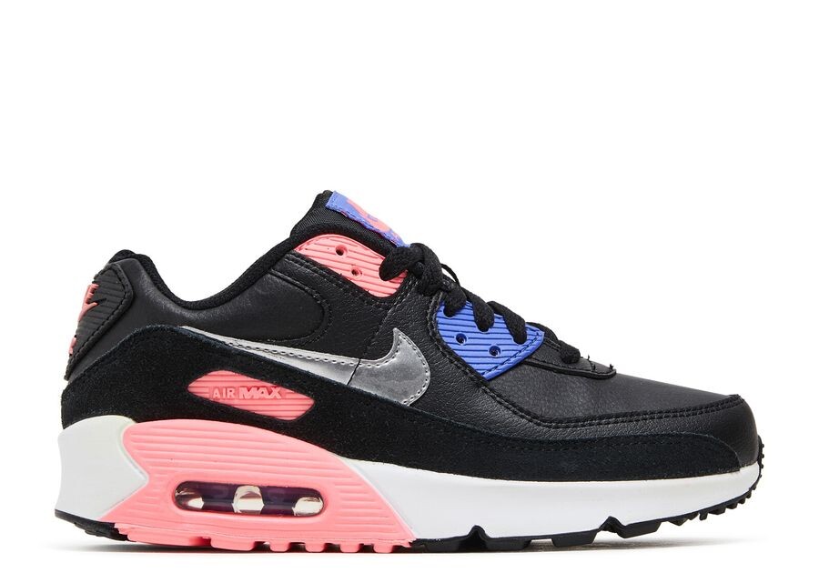 

Кроссовки Nike Air Max 90 Leather GS, цвет Black Sunset Pulse