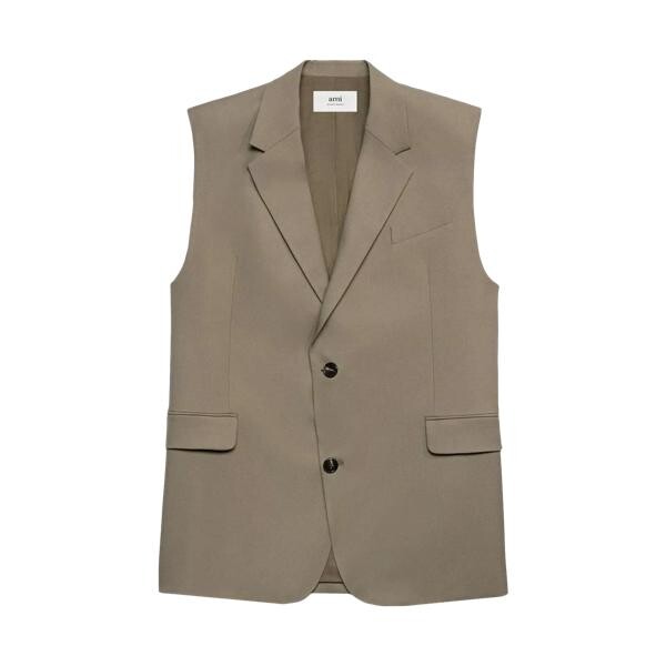 

Куртка übergroße weste taupe taupe Ami Paris, серый