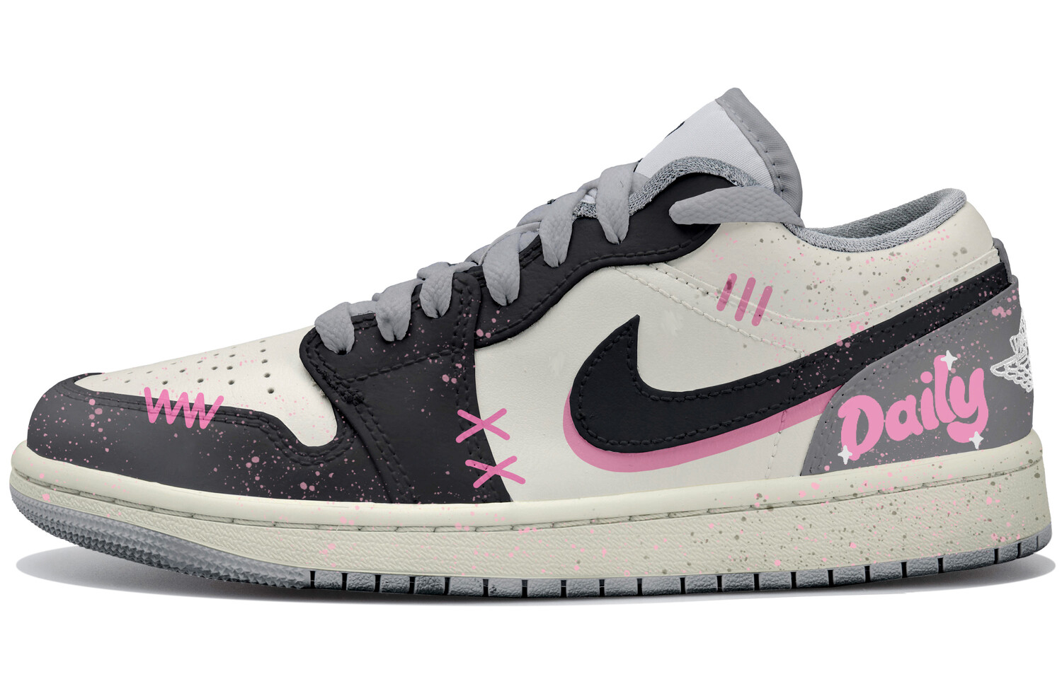 

Баскетбольные кроссовки Air 1 для детей, начальная школа Jordan, цвет Beige/Black Pink