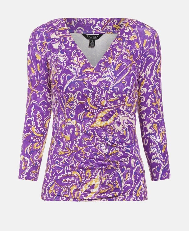 

Топ с длинными рукавами Lauren Ralph Lauren, фиолетовый