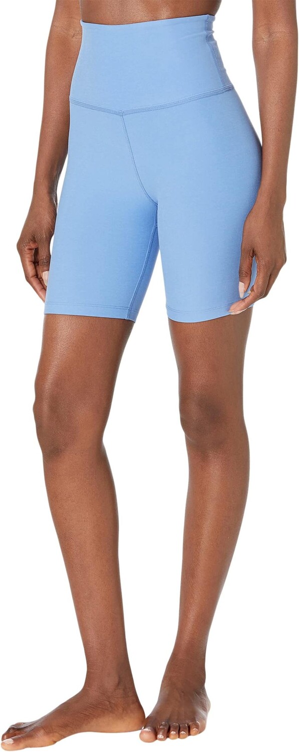 

Байкерские шорты с высокой талией Spacedye Beyond Yoga, цвет Flower Blue Heather