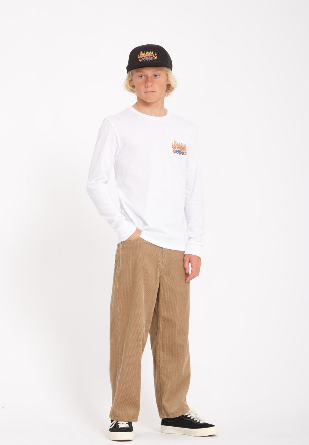 

Рубашка с длинным рукавом TRUX LST Volcom, цвет white