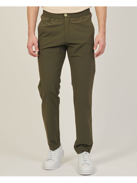 

Брюки из ткани regular fit Suns, зеленый
