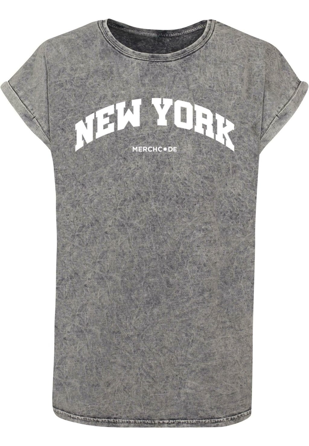 

Футболка с принтом NEW YORK WORDING Merchcode, цвет grey black