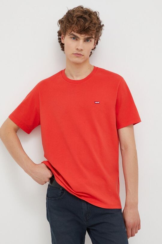 

Хлопковая футболка Levi's, красный