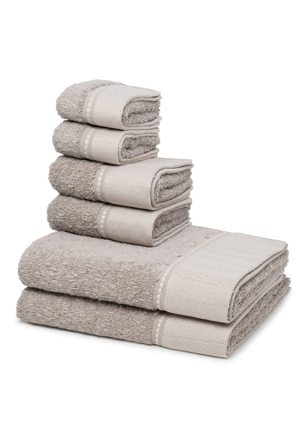 

Полотенце для ванной Möve 2 X Seif 2 X Gäste 2 X im Set Brooklyn, цвет Cashmere