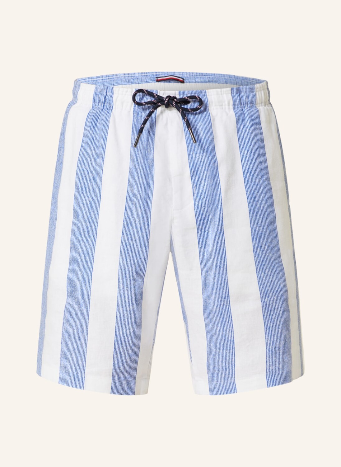 

Льняные шорты TOMMY HILFIGER HARLEM im Jogging-Stil Relaxed Tapered Fit, белый