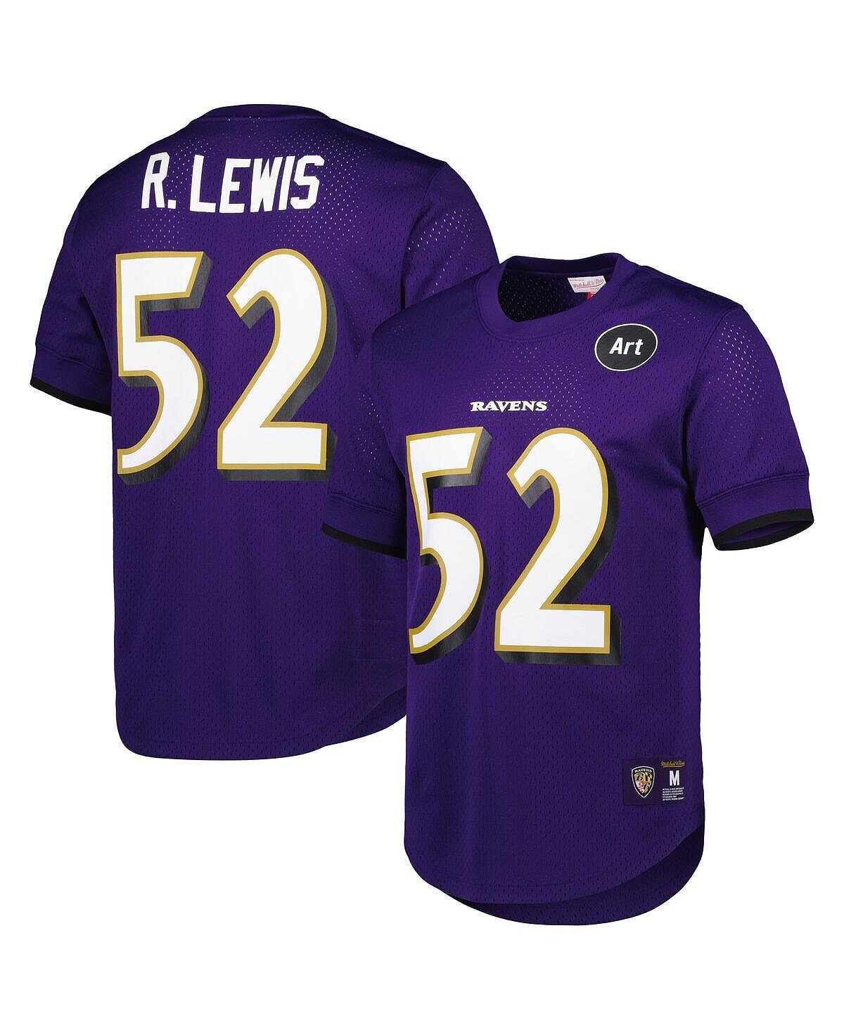 

Мужская футболка Ray Lewis Purple Baltimore Ravens с именем и номером вышедшего на пенсию игрока в сетку Mitchell & Ness