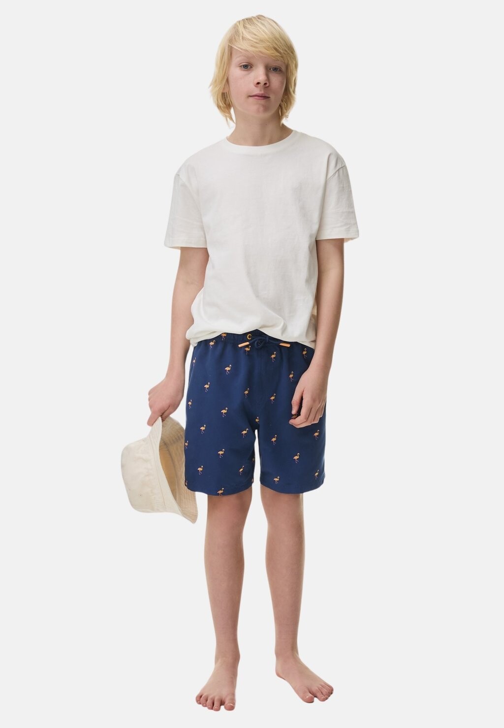 

Шорты для плавания BOYS FLAMINGO EMBROIDERED Marks & Spencer, цвет navy mix