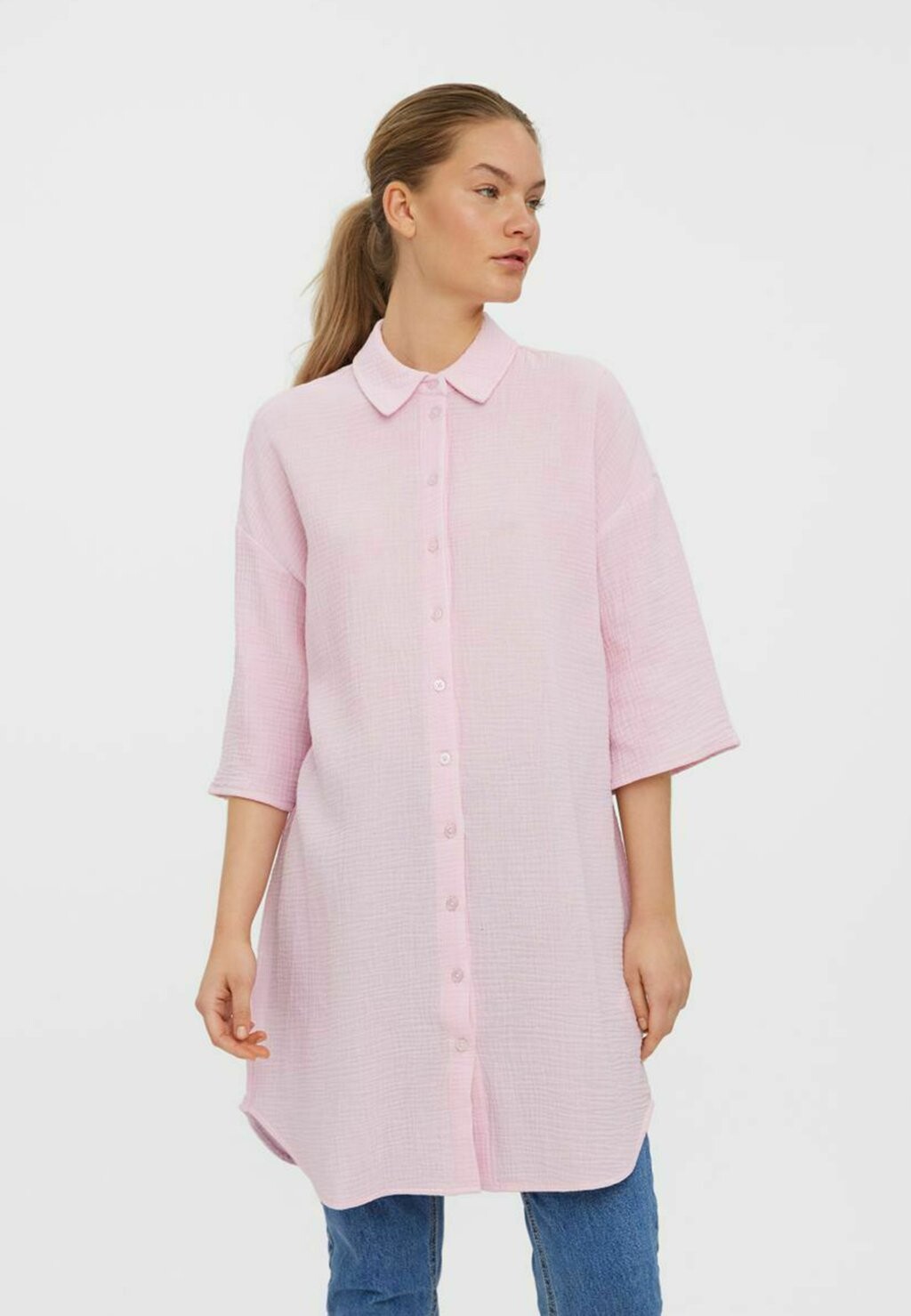 

Платье-рубашка Vero Moda, розовый