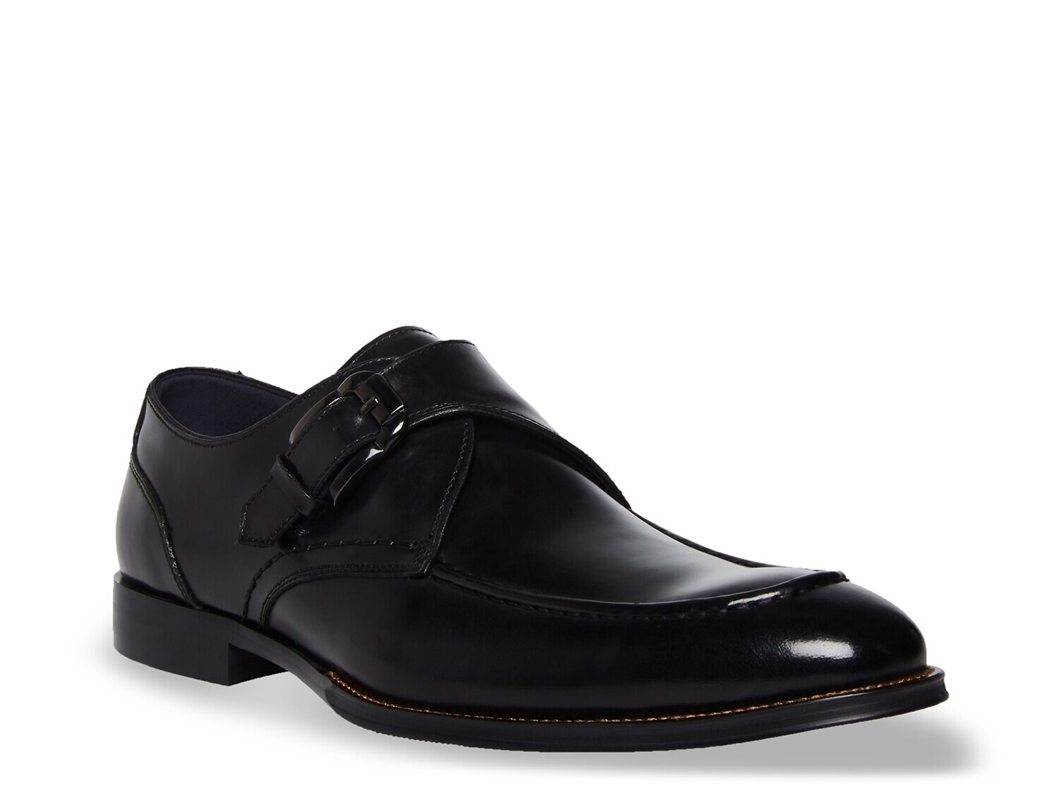 

Слипоны Steve Madden Damyen Monk с ремешками, черная кожа