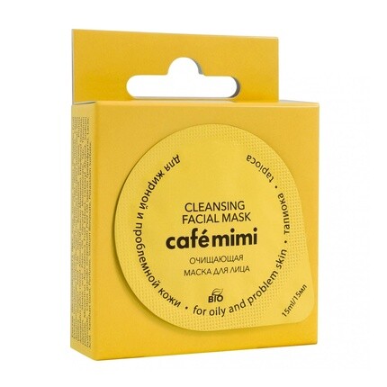 

Caf Mimi Le Caf De Beaut 2-этапная очищающая маска для лица с тапиокой 15мл + 5мл, Le Cafe De Beaute