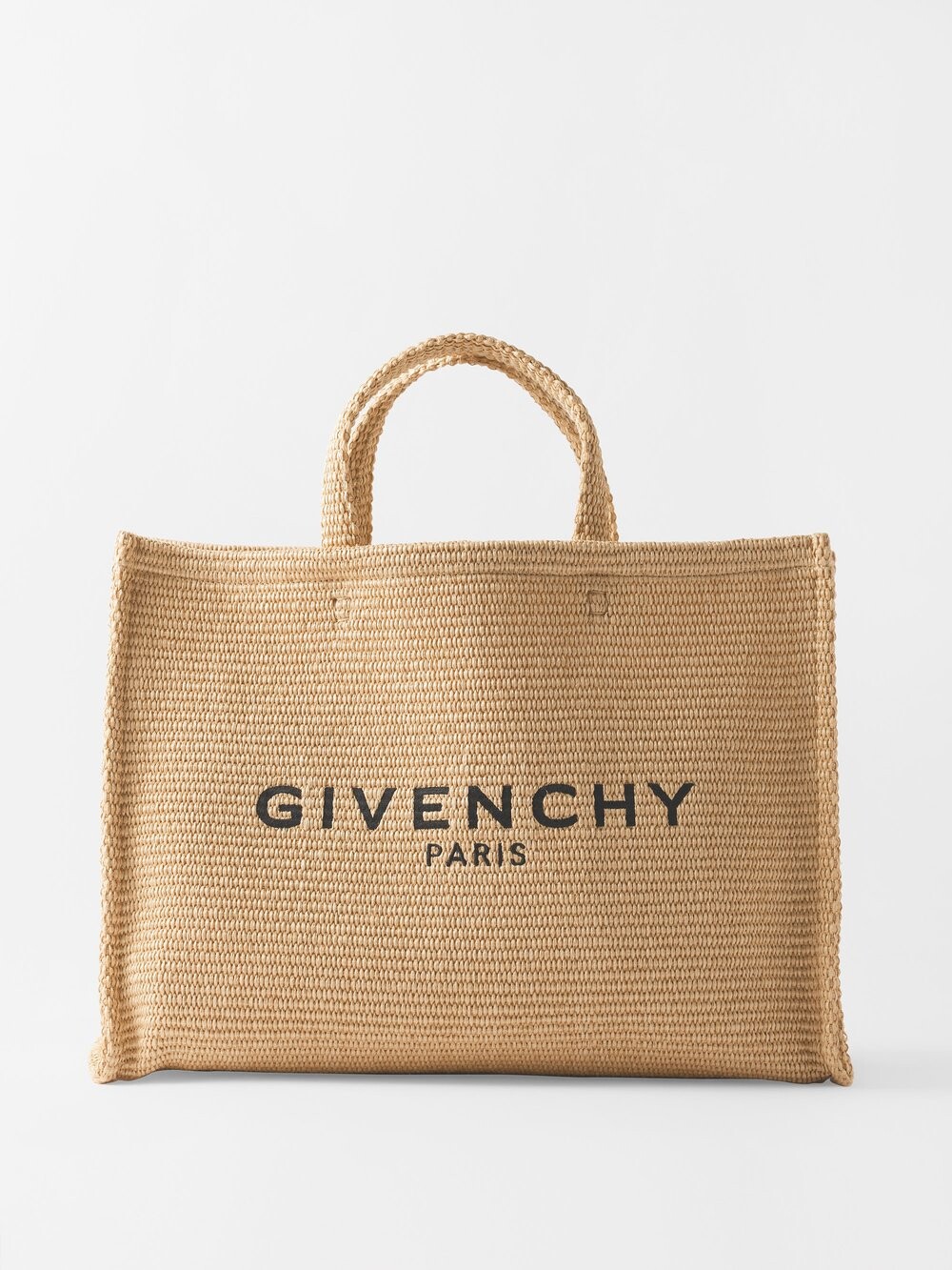 

Большая сумка-тоут g-tote из искусственной рафии с вышитым логотипом Givenchy, бежевый