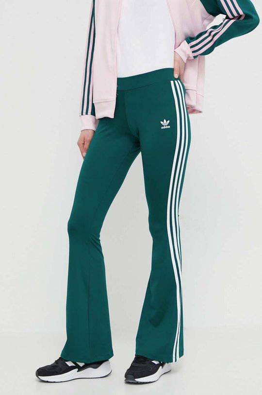 Расклешенные спортивные штаны adidas Originals, зеленый