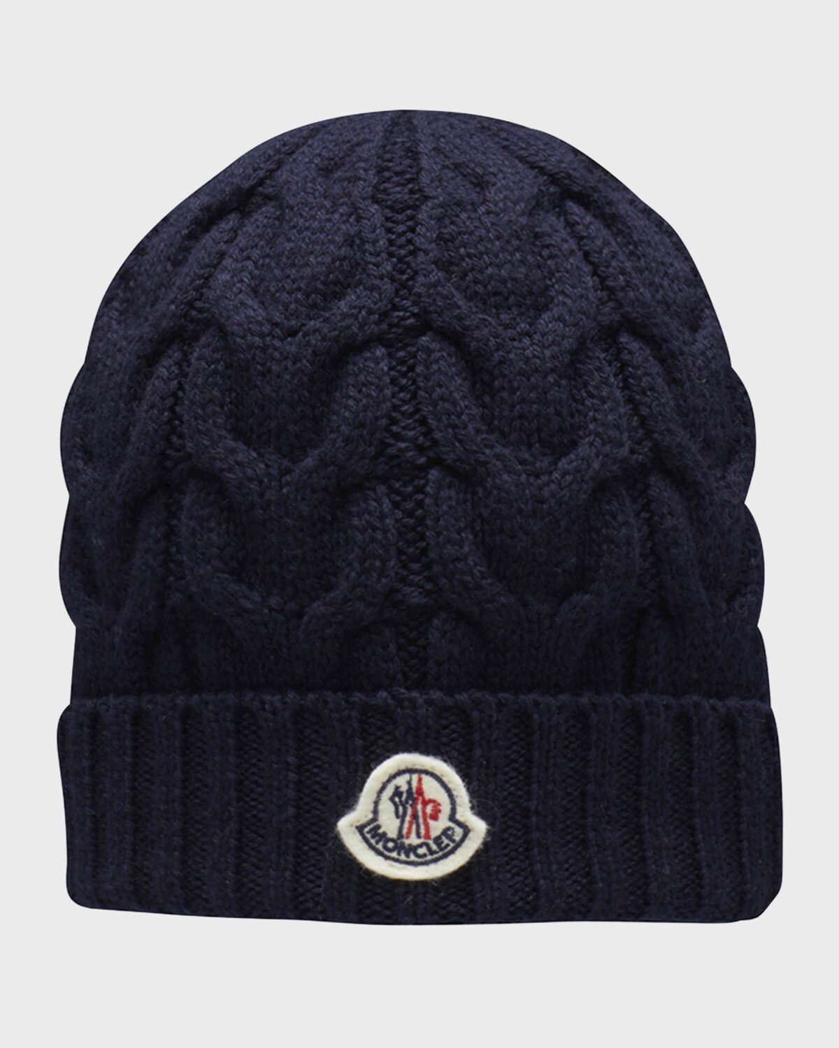

Детская вязаная шапка Moncler, цвет Navy