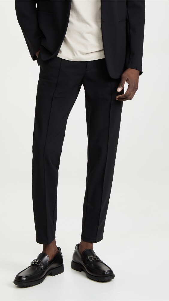 

Брюки Theory Curtis Drawstring Precision Ponte, черный