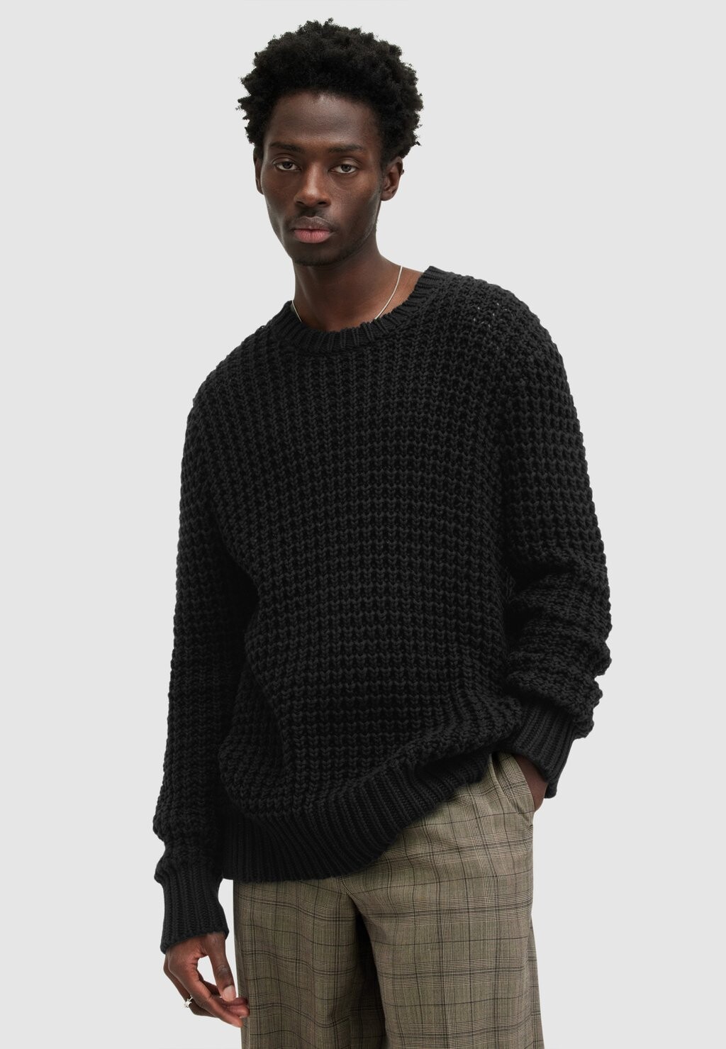 

Свитер Illund Crew AllSaints, черный