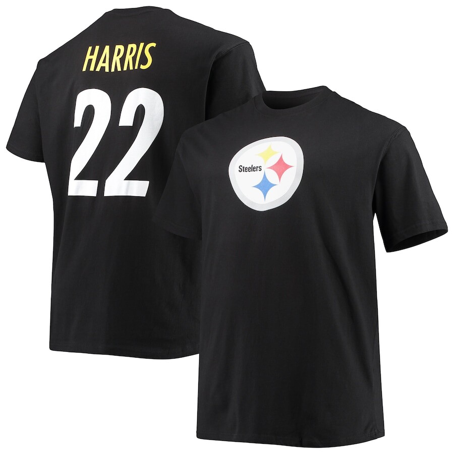 

Футболка с именем и номером Fanatics Branded Pittsburgh Steelers, черный