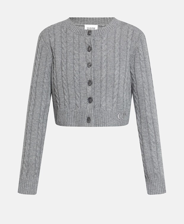

Шерстяной кардиган Claudie Pierlot, серый
