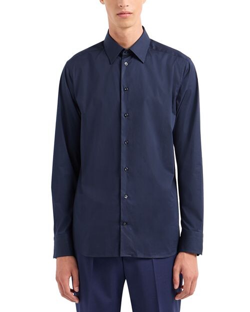 

Рубашка с длинным рукавом Emporio Armani, цвет Blue