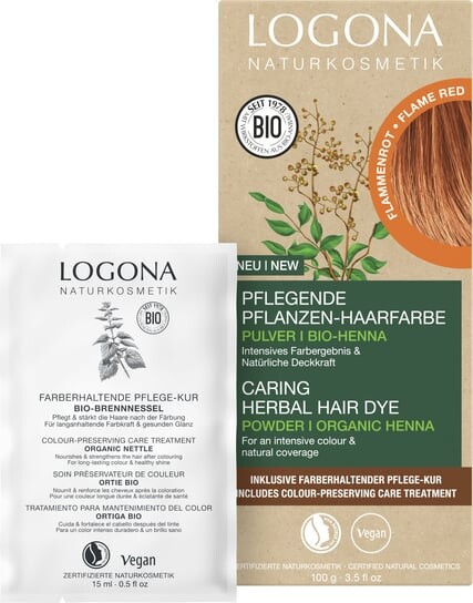 

Краска-пудра для волос Logona Plant 03 Flame Red 100г