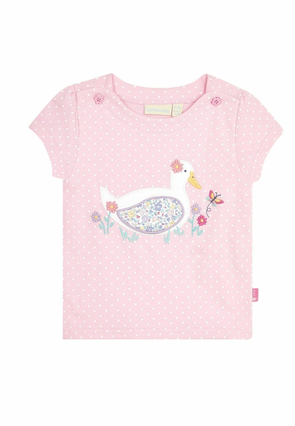 

Футболка с принтом APPLIQUE, REGULAR FIT JoJo Maman Bébé, розовый