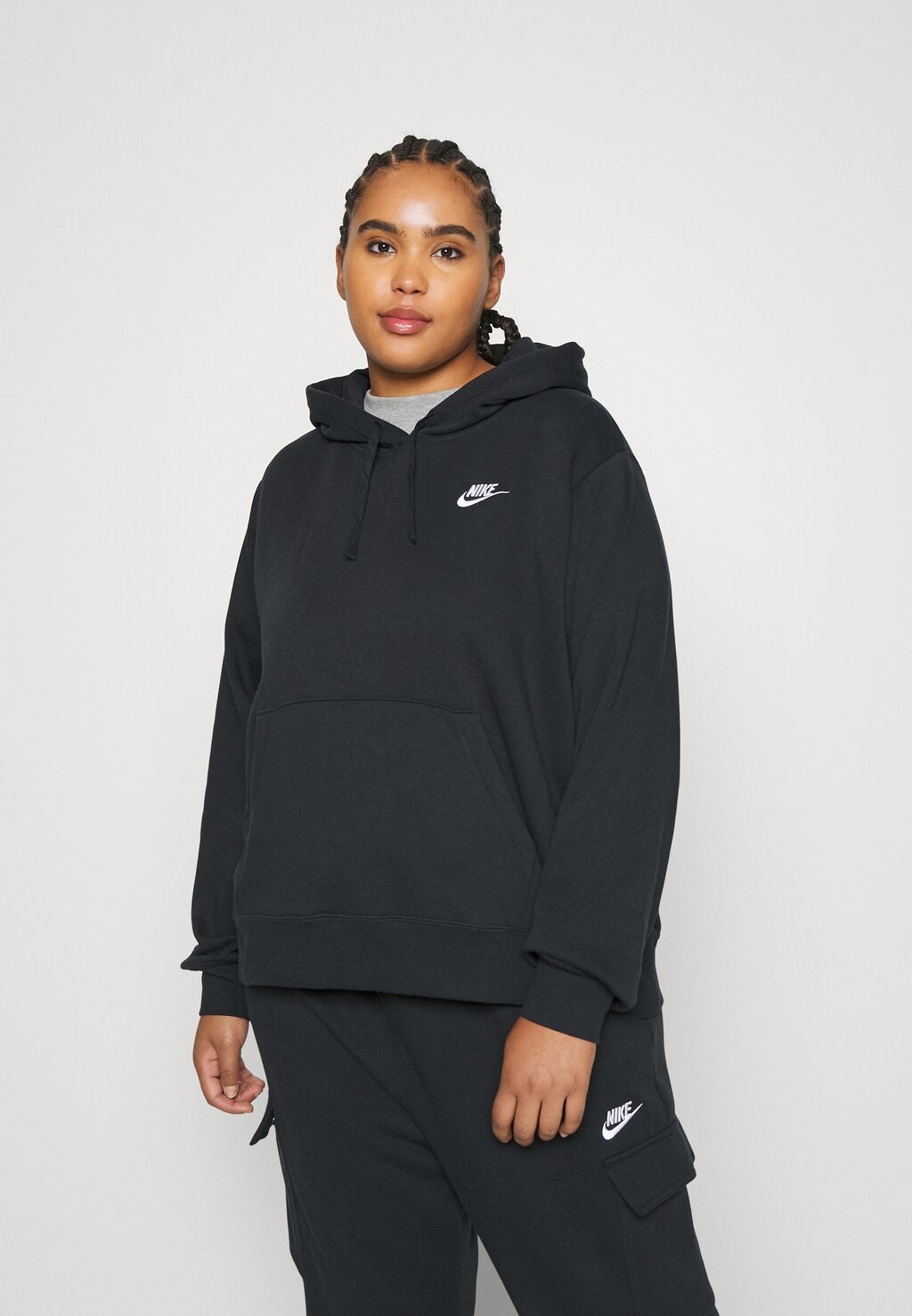 

Худи Nike, черно-белый, Черный