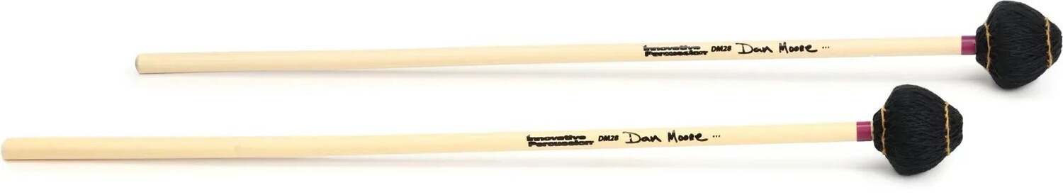 

Innovative Percussion DM28 Dan Moore Jazz Vibraphone Mallets - Black Cord - Rattan