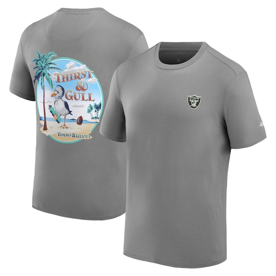 

Футболка Tommy Bahama Las Vegas Raiders, серый