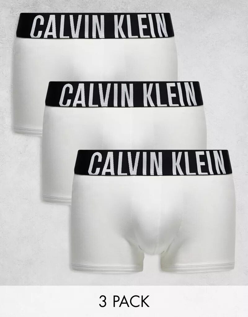

Белые трусы из эластичного хлопка Calvin Klein Intense Power 3