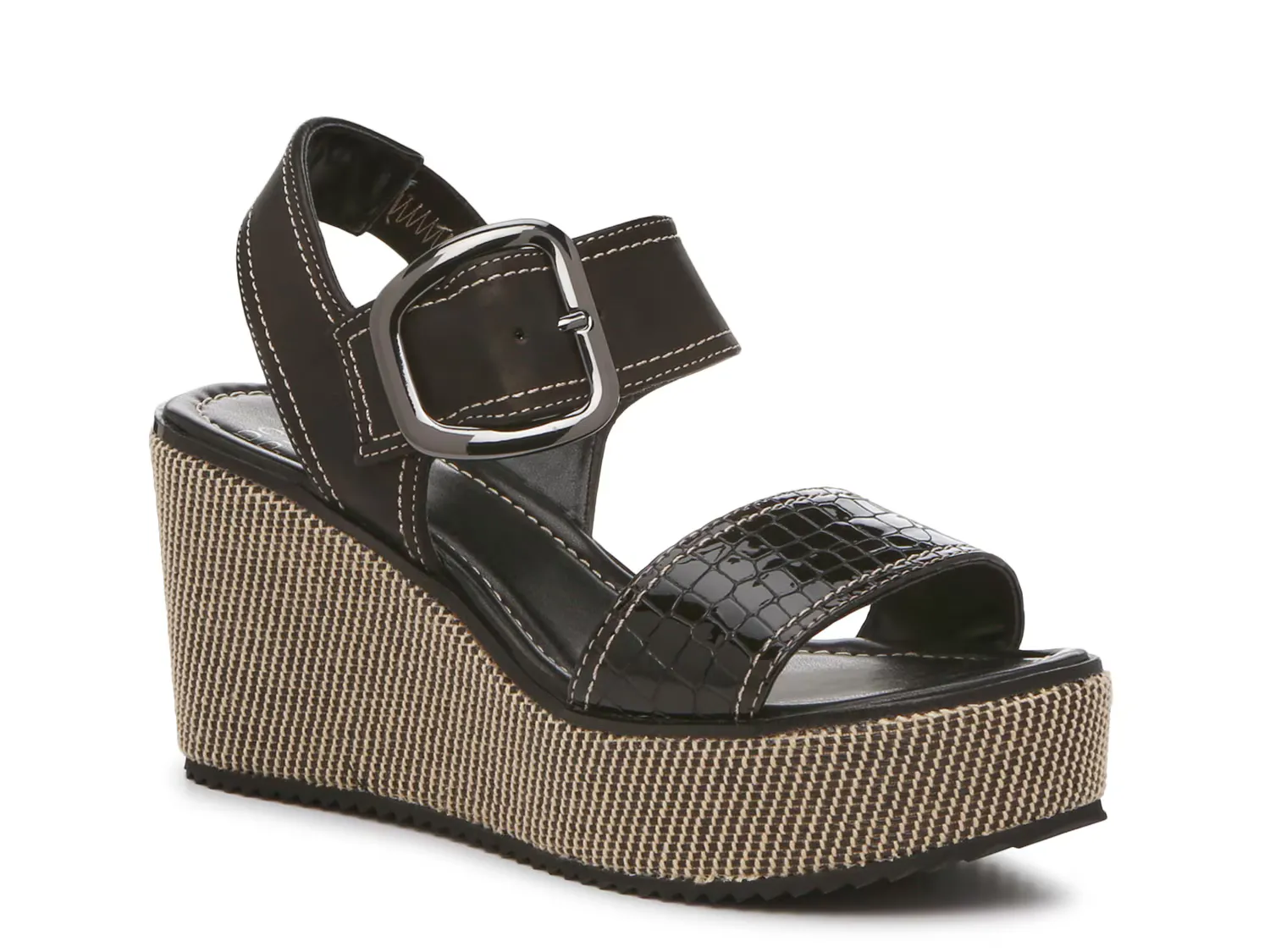 

Сандалии Imani Wedge Sandal Donald J. Pliner, черный