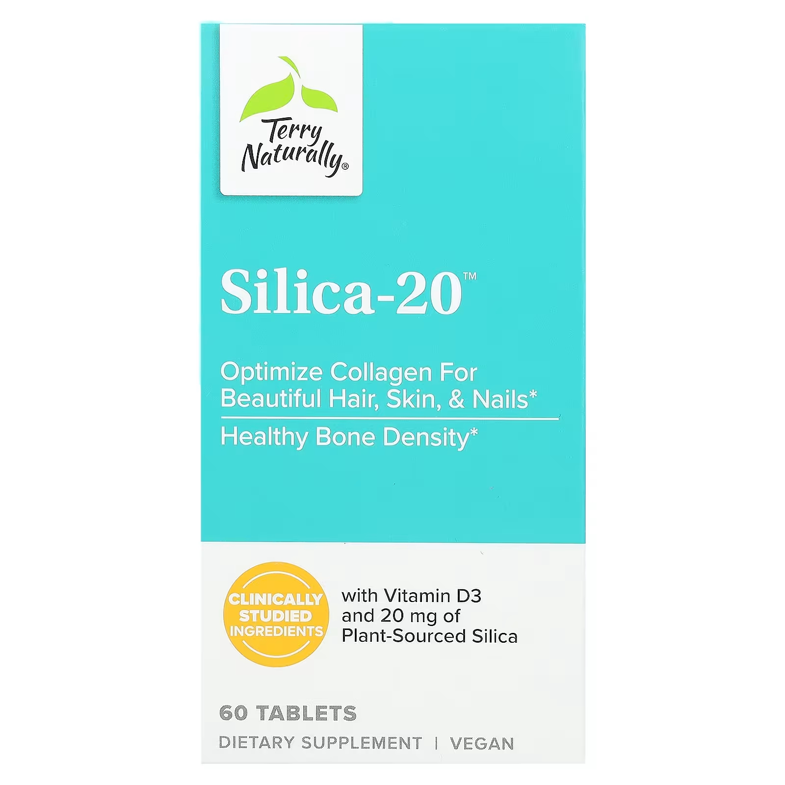 Пищевая добавка Terry Naturally Silica-20, 60 таблеток
