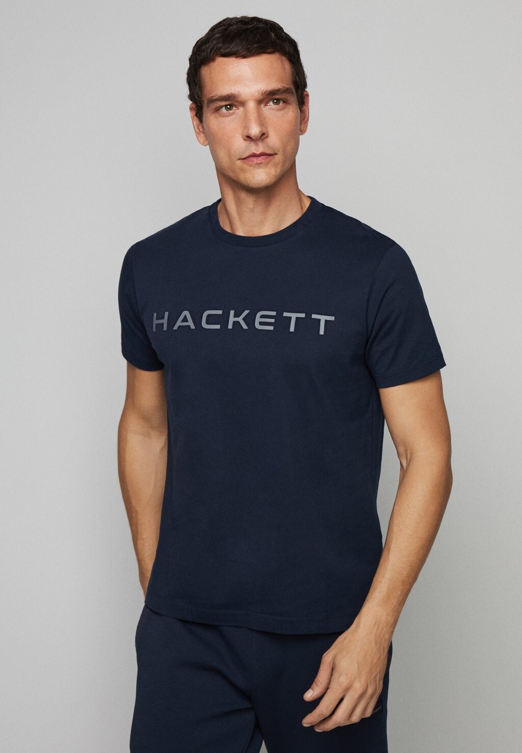 Футболка с принтом Hackett London, серый