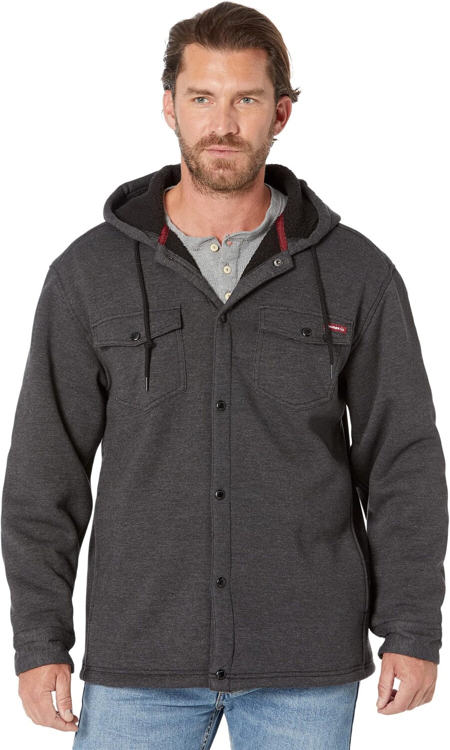 

Куртка Wolverine Bucksaw Knit Shirt-Jac, цвет Black Heather