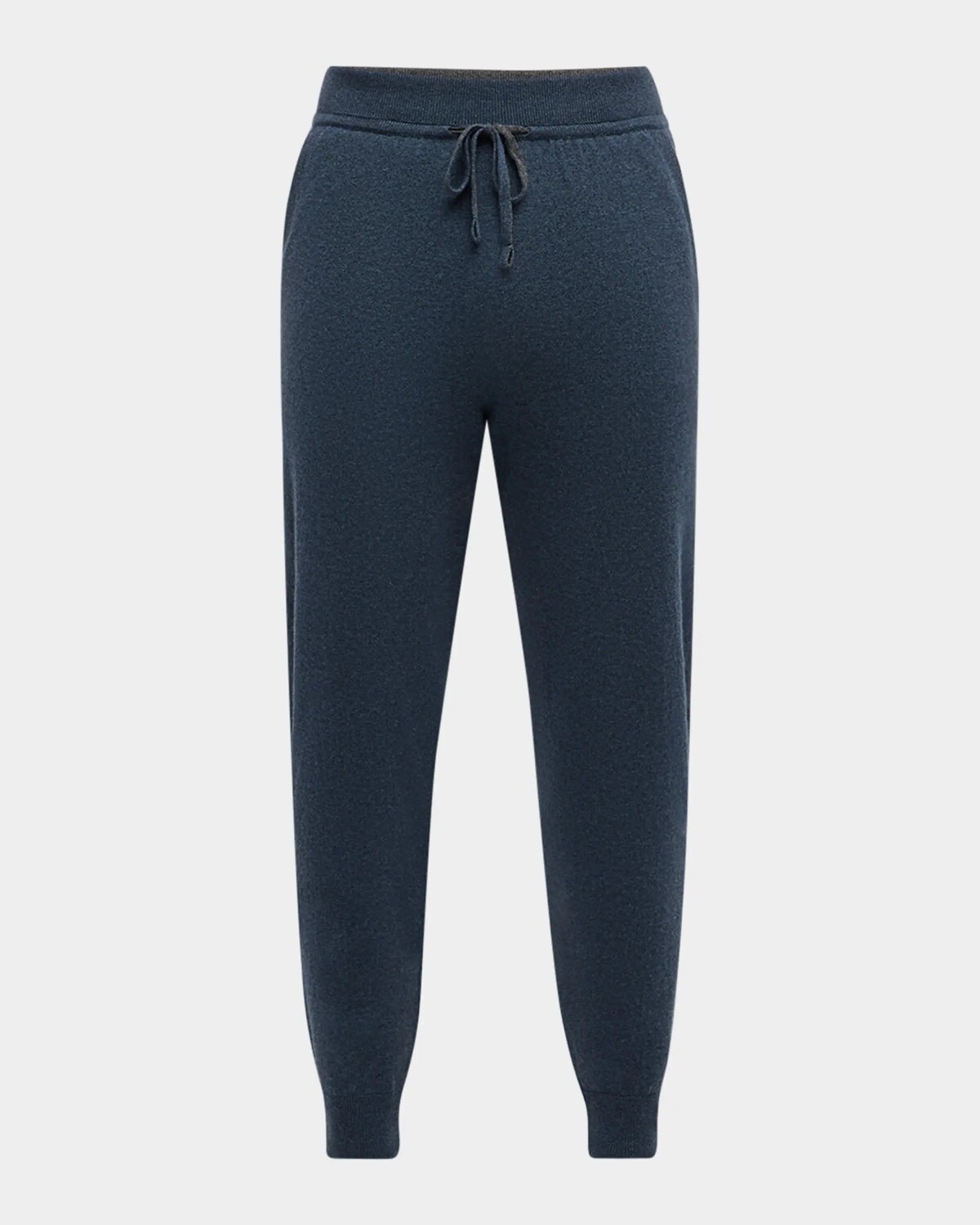 

Мужские кашемировые джоггеры Duo Loro Piana, цвет Teal Melange/Charcoal