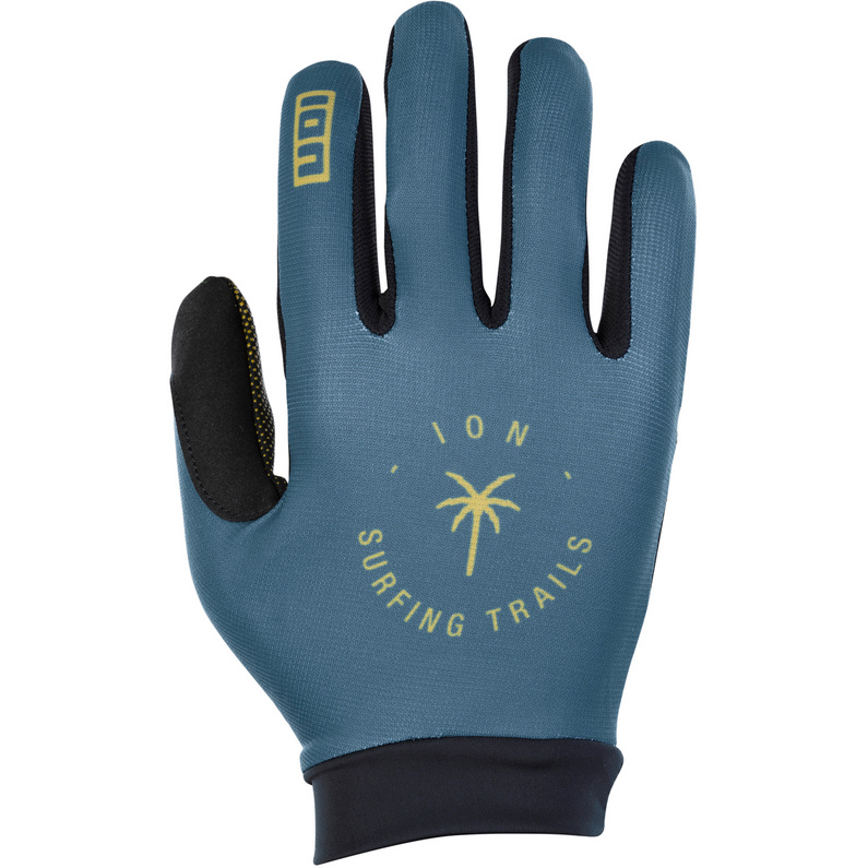 Велосипедные перчатки с логотипом ION, синий длинные велосипедные носки ion синий