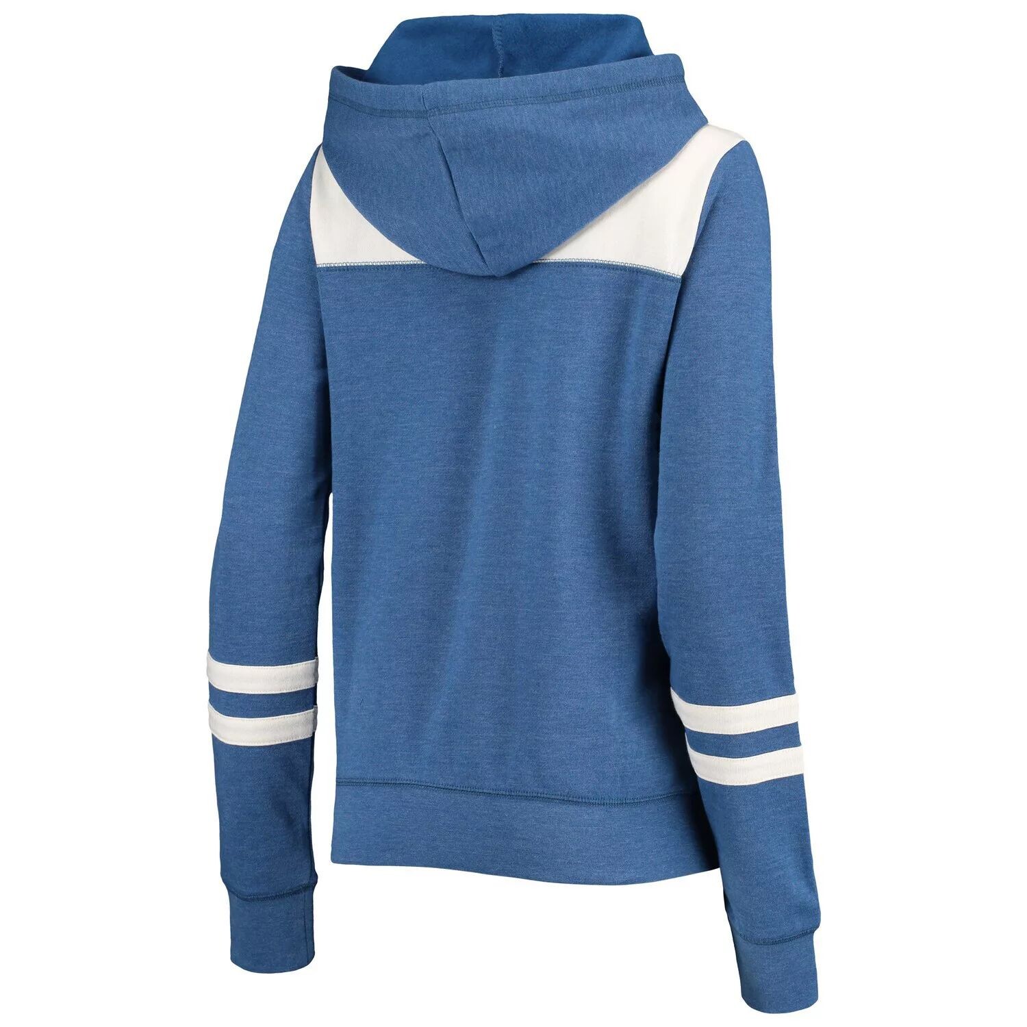 

Женский пуловер с капюшоном New Era Heathered Royal/White Los Angeles Dodgers Colorblock Tri-Blend New Era