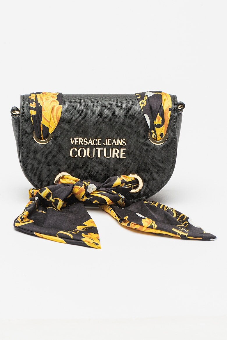 

Сумка из экокожи с шарфом Versace Jeans Couture, черный