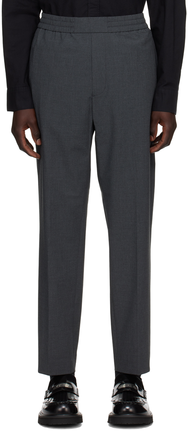 Серые брюки узкого кроя Calvin Klein