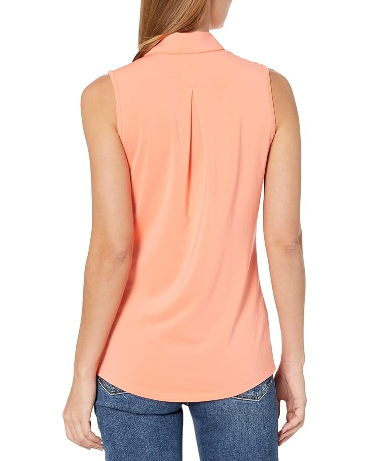 

Поло Adidas Ultimate365 Solid Sleeveless Polo Shirt, цвет Coral Fusion