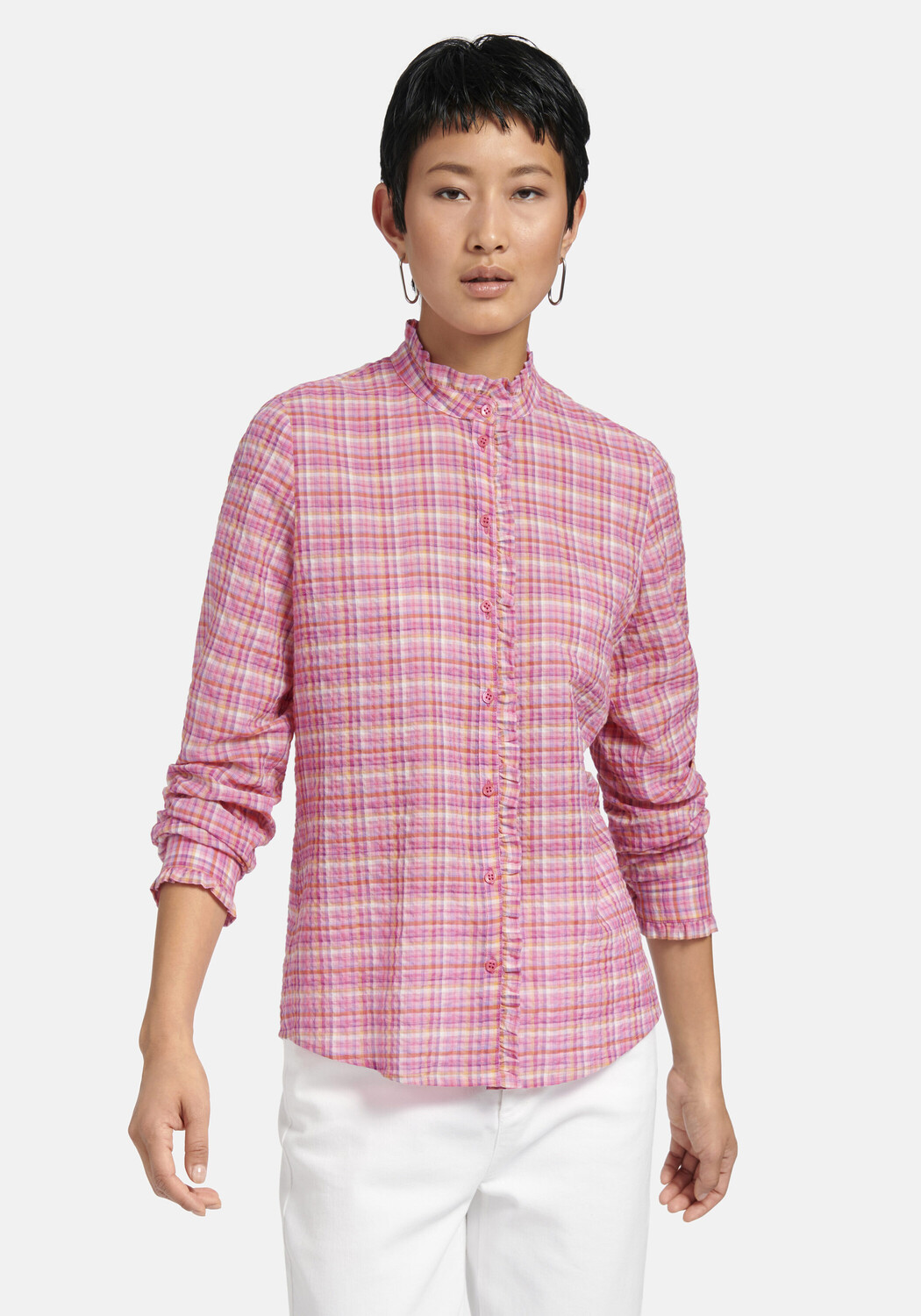 

Блуза PETER HAHN Langarm cotton, цвет PUDER/MULTICOLOR