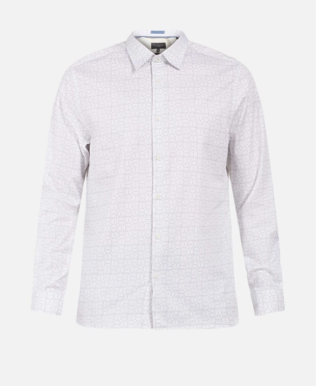

Рубашка с длинными рукавами – стандартный крой Ted Baker, белый
